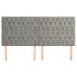 vidaXL Cabeceros 4 unidades de terciopelo gris claro 90x7x78/88 cm vidaXL Cabeceros 4 unidades de terciopelo gris claro 90x7x78/88 cm
