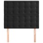 vidaXL Cabeceros 2 unidades de terciopelo negro 90x5x78/88 cm vidaXL Cabeceros 2 unidades de terciopelo negro 90x5x78/88 cm