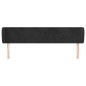 vidaXL Cabecero de terciopelo negro 163x23x78/88 cm vidaXL Cabecero de terciopelo negro 163x23x78/88 cm