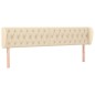 vidaXL Cabecero de tela color crema 203x23x78/88 cm vidaXL Cabecero de tela color crema 203x23x78/88 cm