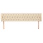 vidaXL Cabecero de tela color crema 203x23x78/88 cm vidaXL Cabecero de tela color crema 203x23x78/88 cm
