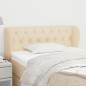 vidaXL Cabecero de tela color crema 103x23x78/88 cm vidaXL Cabecero de tela color crema 103x23x78/88 cm