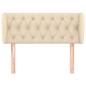 vidaXL Cabecero de tela color crema 103x23x78/88 cm vidaXL Cabecero de tela color crema 103x23x78/88 cm
