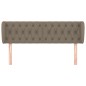 vidaXL Cabecero de tela gris taupe 147x23x78/88 cm