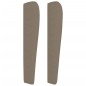 vidaXL Cabecero con orejas de tela gris taupe 203x23x118/128 cm vidaXL Cabecero con orejas de tela gris taupe 203x23x118/128 cm
