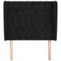 vidaXL Cabecero con orejas de terciopelo negro 93x23x118/128 cm vidaXL Cabecero con orejas de terciopelo negro 93x23x118/128 cm
