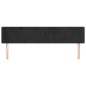 vidaXL Cabecero de terciopelo negro 163x16x78/88 cm vidaXL Cabecero de terciopelo negro 163x16x78/88 cm