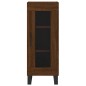 vidaXL Aparador alto madera contrachapada roble marrón 34,5x34x180 cm vidaXL Aparador alto madera contrachapada roble marrón 34,5x34x180 cm