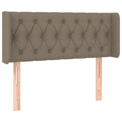 vidaXL Cabecero de tela gris taupe 103x16x78/88 cm