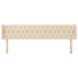vidaXL Cabecero de tela color crema 183x16x78/88 cm vidaXL Cabecero de tela color crema 183x16x78/88 cm