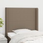 vidaXL Cabecero con orejas de tela gris taupe 83x16x118/128 cm vidaXL Cabecero con orejas de tela gris taupe 83x16x118/128 cm