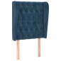 vidaXL Cabecero con orejas de terciopelo azul oscuro 83x23x118/128 cm vidaXL Cabecero con orejas de terciopelo azul oscuro 83x23x118/128 cm