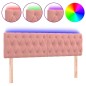 vidaXL Cabecero con LED de terciopelo rosa 144x7x78/88 cm vidaXL Cabecero con LED de terciopelo rosa 144x7x78/88 cm