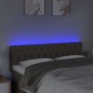 vidaXL Cabecero con LED de tela gris taupe 160x7x78/88 cm vidaXL Cabecero con LED de tela gris taupe 160x7x78/88 cm