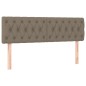 vidaXL Cabecero con LED de tela gris taupe 160x7x78/88 cm vidaXL Cabecero con LED de tela gris taupe 160x7x78/88 cm
