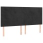 vidaXL Cabecero con luces LED terciopelo negro 160x5x118/128 cm vidaXL Cabecero con luces LED terciopelo negro 160x5x118/128 cm