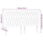 vidaXL Cabecero con luces LED terciopelo gris claro 180x7x118/128 cm vidaXL Cabecero con luces LED terciopelo gris claro 180x7x118/128 cm