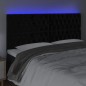 vidaXL Cabecero con luces LED terciopelo negro 180x7x118/128 cm vidaXL Cabecero con luces LED terciopelo negro 180x7x118/128 cm