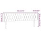 vidaXL Cabecero con LED de terciopelo gris oscuro 183x16x78/88 cm