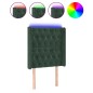 vidaXL Cabecero con LED de terciopelo verde oscuro 83x16x118/128 cm vidaXL Cabecero con LED de terciopelo verde oscuro 83x16x118/128 cm