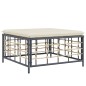 vidaXL Set muebles de jardín 4 pzas y cojines ratán PE gris antracita vidaXL Set muebles de jardín 4 pzas y cojines ratán PE gris antracita