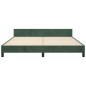 vidaXL Estructura cama con cabecero terciopelo verde oscuro 160x200 cm vidaXL Estructura cama con cabecero terciopelo verde oscuro 160x200 cm