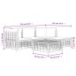 vidaXL Set muebles de jardín 4 pzas y cojines ratán PE gris antracita vidaXL Set muebles de jardín 4 pzas y cojines ratán PE gris antracita