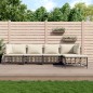 vidaXL Juego de muebles de jardín 5 pzas cojines antracita ratán PE vidaXL Juego de muebles de jardín 5 pzas cojines antracita ratán PE
