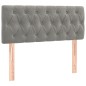 vidaXL Cama box spring con colchón terciopelo gris claro 100x200 cm vidaXL Cama box spring con colchón terciopelo gris claro 100x200 cm