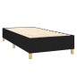 vidaXL Cama box spring con colchón tela negro 80x200 cm vidaXL Cama box spring con colchón tela negro 80x200 cm