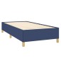 vidaXL Cama box spring con colchón tela azul 90x190 cm vidaXL Cama box spring con colchón tela azul 90x190 cm