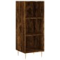 vidaXL Aparador de madera contrachapada roble ahumado 34,5x34x180 cm vidaXL Aparador de madera contrachapada roble ahumado 34,5x34x180 cm