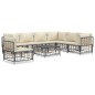 vidaXL Juego de muebles de jardín 8 pzas y cojines ratán PE antracita vidaXL Juego de muebles de jardín 8 pzas y cojines ratán PE antracita
