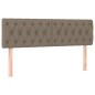 vidaXL Cama box spring con colchón LED tela gris taupe 140x200 cm vidaXL Cama box spring con colchón LED tela gris taupe 140x200 cm