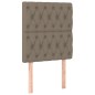 vidaXL Cama box spring colchón y luces LED gris taupe 80x200 cm vidaXL Cama box spring colchón y luces LED gris taupe 80x200 cm