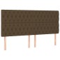vidaXL Cama box spring con colchón tela marrón oscuro 180x200 cm vidaXL Cama box spring con colchón tela marrón oscuro 180x200 cm