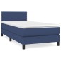 vidaXL Cama box spring con colchón tela azul 80x200 cm vidaXL Cama box spring con colchón tela azul 80x200 cm