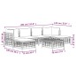 vidaXL Set muebles de jardín 7 pzas y cojines ratán PE gris antracita vidaXL Set muebles de jardín 7 pzas y cojines ratán PE gris antracita