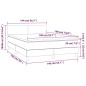 vidaXL Cama box spring con colchón cuero sintético blanco 140x190 cm vidaXL Cama box spring con colchón cuero sintético blanco 140x190 cm