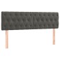 vidaXL Cama box spring con colchón terciopelo gris oscuro 140x190 cm vidaXL Cama box spring con colchón terciopelo gris oscuro 140x190 cm