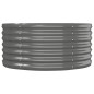 vidaXL Jardinera arriate acero recubrimiento polvo gris 152x80x36 cm vidaXL Jardinera arriate acero recubrimiento polvo gris 152x80x36 cm