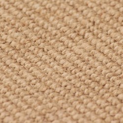 vidaXL Alfombra de yute con reverso de latex color natural 80x160 cm