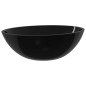 vidaXL Lavabo de vidrio negro 50x37x14 cm vidaXL Lavabo de vidrio negro 50x37x14 cm