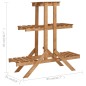 vidaXL Soporte para plantas de madera de abeto 83x25x83 cm vidaXL Soporte para plantas de madera de abeto 83x25x83 cm