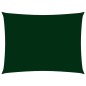vidaXL Toldo de vela rectangular tela Oxford verde oscuro 2x4,5 cm