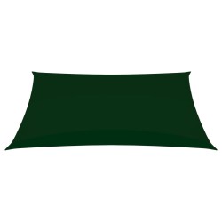 vidaXL Toldo de vela rectangular tela Oxford verde oscuro 2x4,5 cm