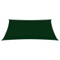 vidaXL Toldo de vela rectangular tela Oxford verde oscuro 2x4,5 cm