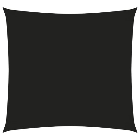 vidaXL Toldo de vela cuadrado tela Oxford negro 2x2 m