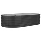 vidaXL Jardinera arriate acero recubierto polvo antracita 152x80x36 cm vidaXL Jardinera arriate acero recubierto polvo antracita 152x80x36 cm
