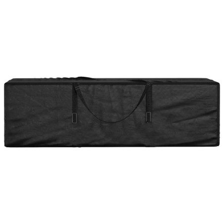 vidaXL Bolsa para cojines de jardín polietileno negro 135x40x55 cm